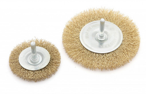 Щетка по металлу для дрели проволочная плоская  Ø 75 мм