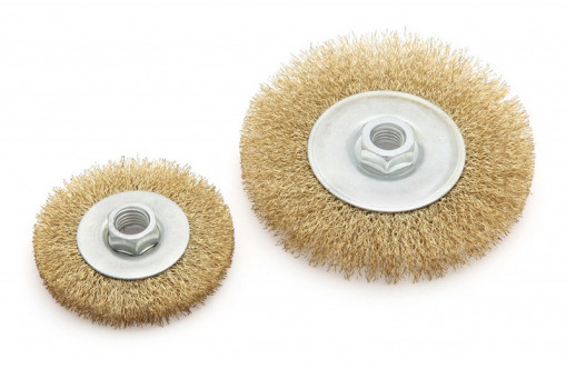 Щетка по металлу для УШМ проволочная плоская  80 мм