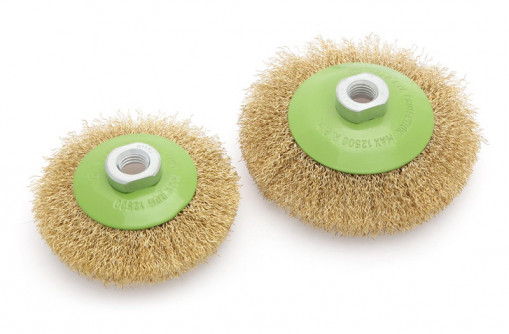 Щетка по металлу для УШМ проволочная конусная 125 мм