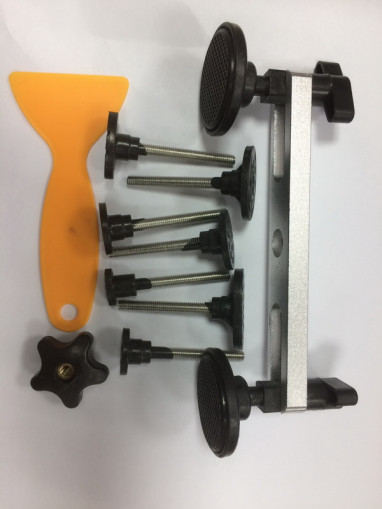 Набор для удаления вмятин, без покраски (7насадок, 1шпатель, 1планка с клипсами)