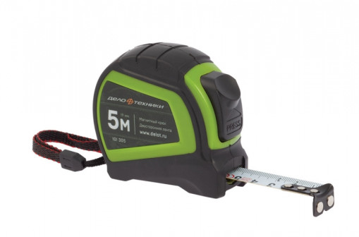 Рулетка 5м с обрезиненным корпусом