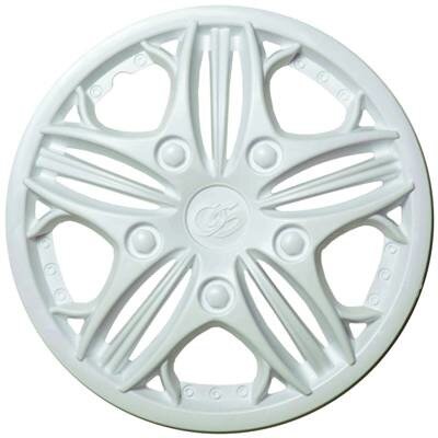 Колпак колеса R13 "Оскар " (к-т 2 шт) белый глянец