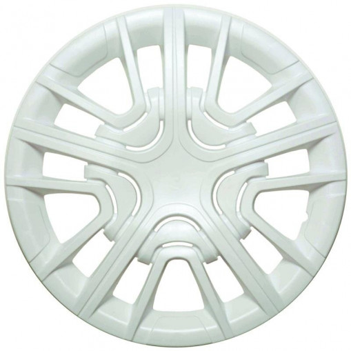 Колпак колеса R15 "Шерифф " (к-т 2 шт) белый глянец