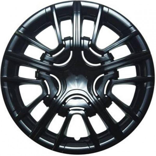 Колпак колеса R15 "Шерифф " (к-т 2 шт) черный глянец