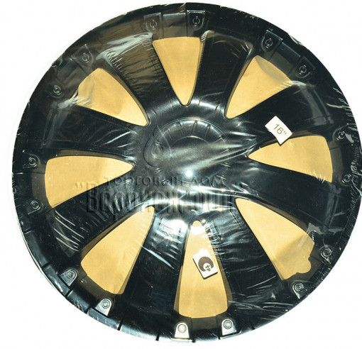 Колпак колеса Газель передний R16 "RS-T" (к-т 2 шт) черный