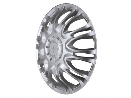 Колпак колеса Газель передний R16 "X5" (к-т 2 шт) серебристый