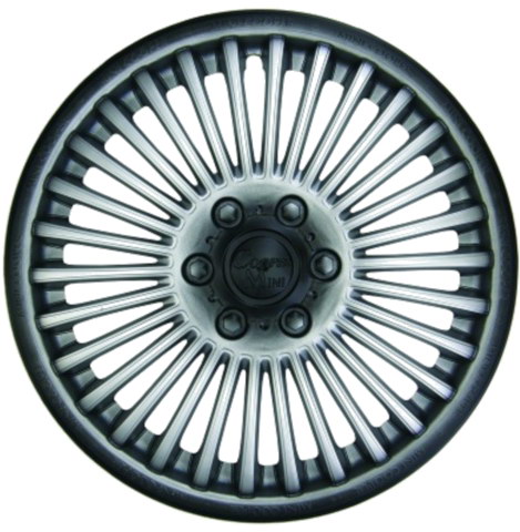 Колпак колеса R13 "МИНИ-КУПЕР" (к-т 2 шт) серебристо-черный