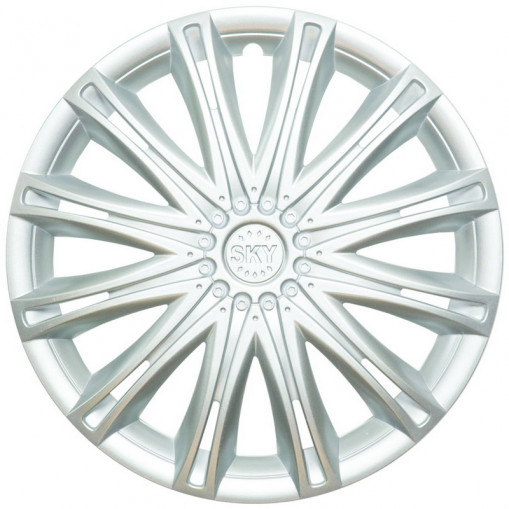 Колпак колеса R13 "СКАЙ" (к-т 2 шт)  серебристый