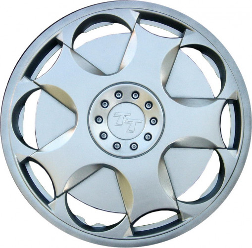 Колпак колеса R13 "ТТ" (к-т 2 шт) серебристый