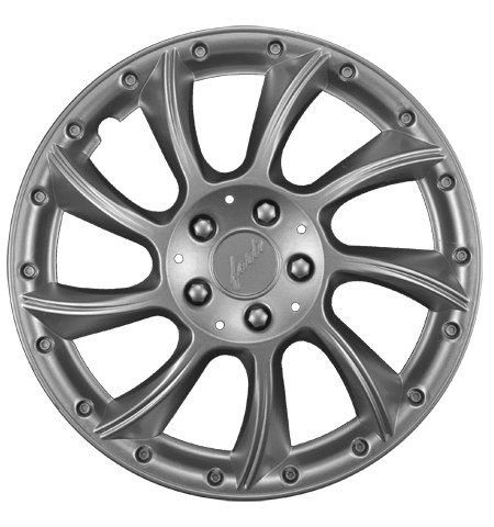 Колпак колеса R13 "ФОРТЕ" (к-т 2 шт) серебристый