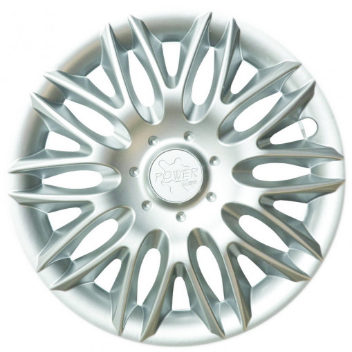 Колпак колеса R14 "ПАУЭР" (к-т 2 шт) серебристый