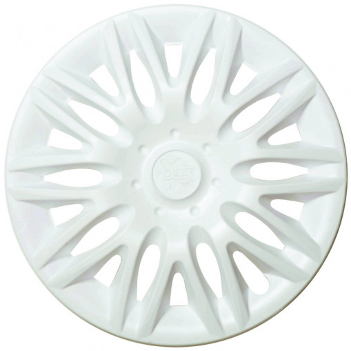 Колпак колеса R14 "ПАУЭР" (к-т 2 шт) белый глянец