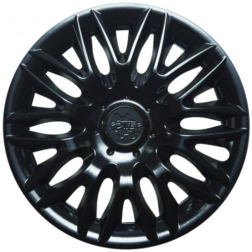 Колпак колеса R14 "ПАУЭР" (к-т 2 шт) черный глянец