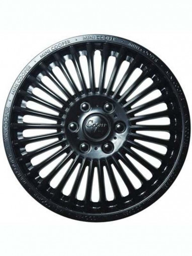Колпак колеса R15 "МИНИ-КУПЕР" (к-т 2 шт) черный глянец