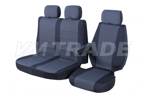 Чехлы сидений Газель NEXT, ГАЗон NEXT (3-х мест.)(под мягкий подголовник) жаккард