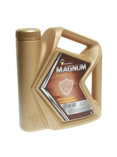 Масло моторное Роснефть Magnum Maxtec  5W-40 SL/CF п/синтетика  4 л