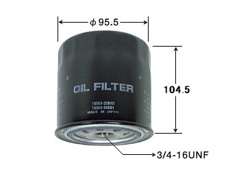 Фильтр масляный VIC TOYOTA, DAIHATSU