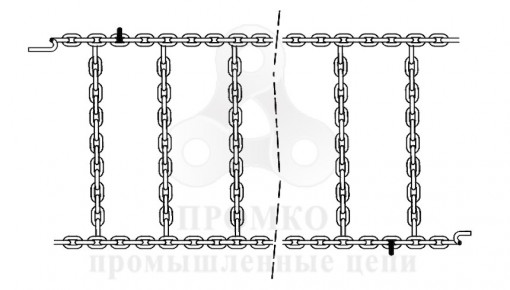 Цепи противоскольжения для автошин R12.00-18 (320х457) N-series лесенка