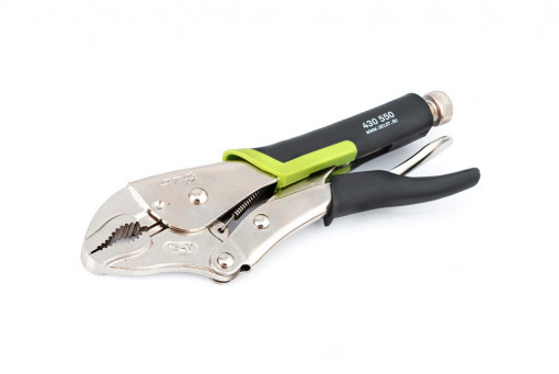 Зажим с фиксатором с полукруглым захватом (струбцина) 250 мм двухкомпонентная рукоятка