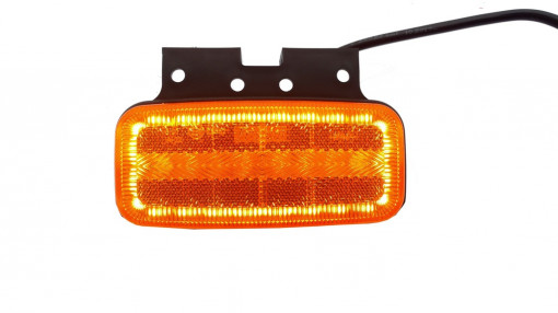 Фонарь габаритный универсальный желтый бегущий, c кронштейном