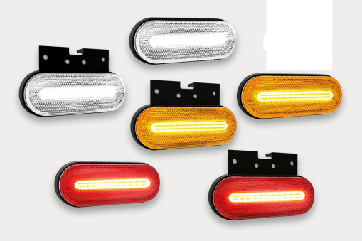 Фонарь габаритный универсальный красный "спираль"