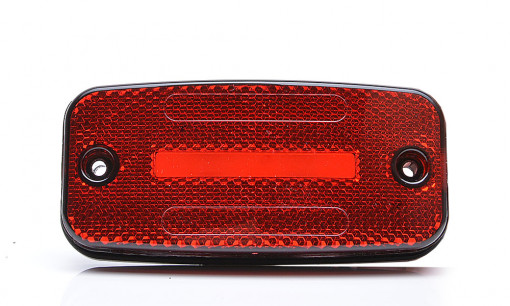 Фонарь габаритный универсальный красный с неоновым маркерным светом, две полосы