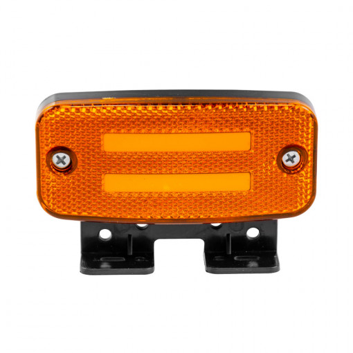 Фонарь габаритный универсальный желтый с неоновым маркерным светом и кронштейном, две полосы