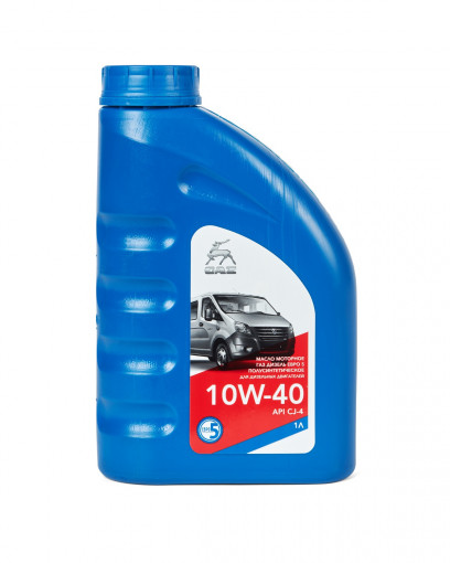 Масло моторное ГАЗ 10W40 дизель Евро-5 CJ-4/SL; E9 п/синтетика  1 л