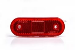 Фонарь габаритный универсальный красный с проводом