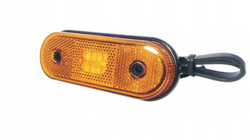 Фонарь габаритный универсальный желтый с проводом