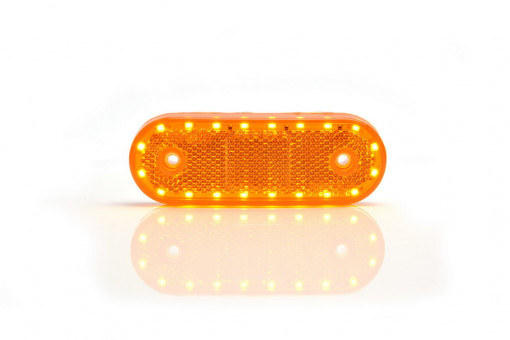 Фонарь габаритный универсальный желтый бегущий с проводом