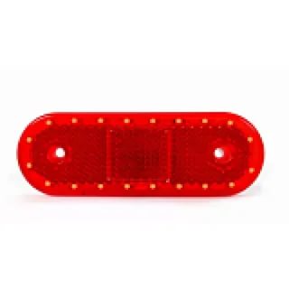 Фонарь габаритный универсальный красный бегущий с проводом