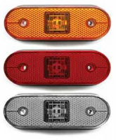 Фонарь габаритный универсальный желтый с проводом