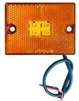 Фонарь габаритный универсальный желтый LED 24В, с проводом
