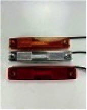 Фонарь габаритный универсальный желтый LED 24В, с проводом, с прокладкой