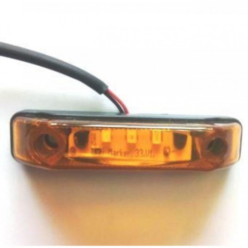 Фонарь габаритный универсальный желтый LED