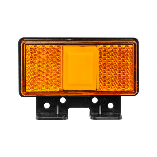 Фонарь габаритный К..З н/о боковой желтый НЕОН 24В, с кронштейном