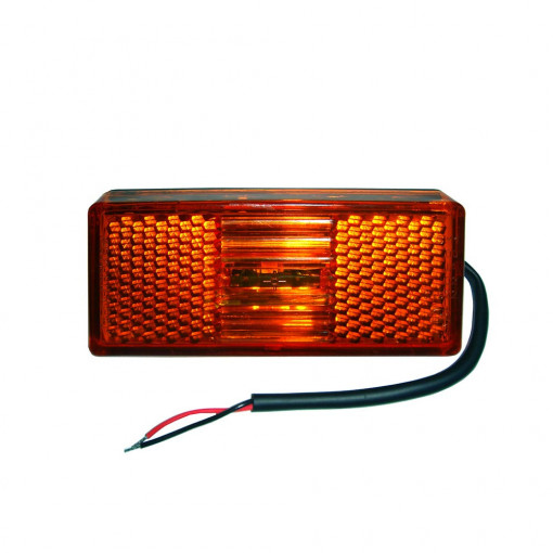 Фонарь габаритный универсальный красный LED 24В, с проводом
