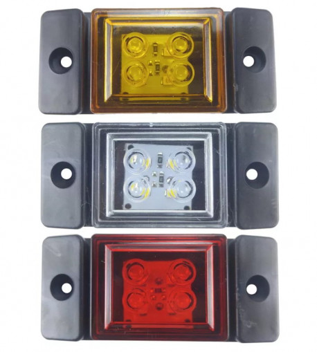 Фонарь габаритный универсальный белый LED 24В