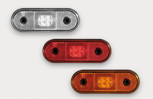 Фонарь габаритный универсальный красный LED 24В