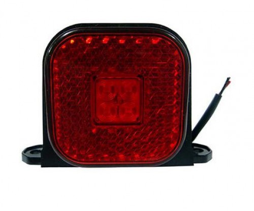 Фонарь габаритный универсальный красный LED 12/24В