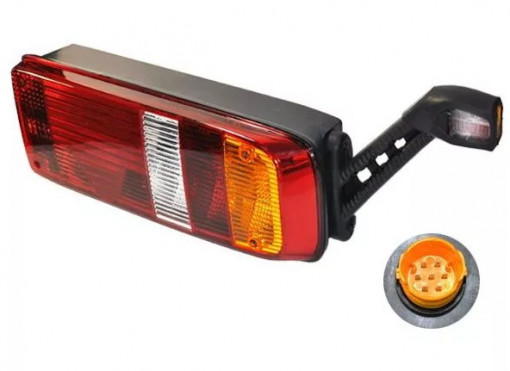 Фонарь задний KRONE NEW правый с разъемом EasyConn 7 контактн. и габаритом ФГ-20-02 R-LED