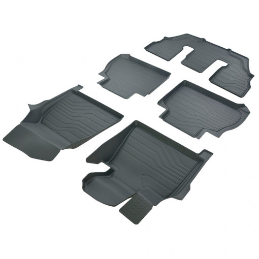 Коврики пола BMW X7 G07 (2018-) 6 мест 3D LUX (к-т 5 шт)