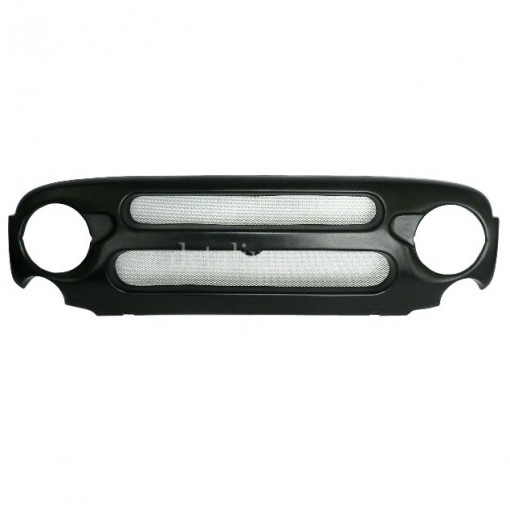 Накладка облицовки радиатора УАЗ-469, 3151, Hunter (АБС-Пластик) "Вертикаль" с сеткой метал