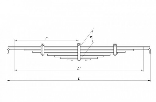Рессора К..З-43114 задняя (9 листовая)