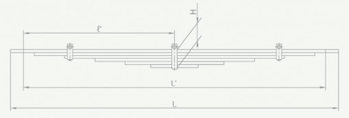 Рессора К..З-4952, 5425 задняя дополнительная (6 листовая)