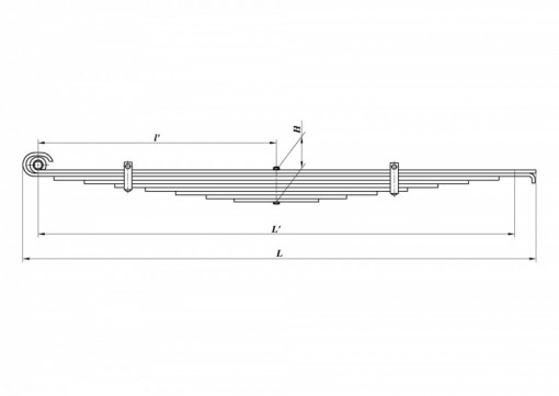Рессора К..З-43118 передняя (9 листовая)
