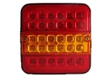 Фонарь задний Универсальный (габарит, стоп, поворот) диодный 12-24 В, квадрат 14 х 13,5 см