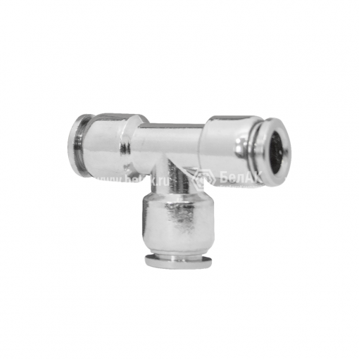 Фитинг стальной тройник  8 мм цанговый