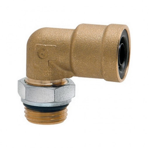 Фитинг латунный угловой D=12 М22х1,5 ГАЗон NEXT, К..З пневмотормоза цанговый "Оригинал"